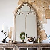Französischer Vintage-Shabby-Wandspiegel, antiker Barock-Stil, geeignet für Korridore, Wohnzimmer, Esszimmer, Schlafzimmer