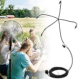 Hydrogarden Outdoor Misting System Sprühnebel Kühlung Terrasse Garten Gewächshaus Pavillon Wasserzerstäuber 6 Meter Schlauch und 6 360°Drehbare Messingdüsen