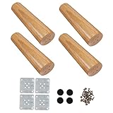 LIFKOME 1 Satz Tischbeine Mini-Schminktisch Holz Kommode Stuhl Sofa Stuhlbeine Ersatz-Set Holz-Tischbeine Kommodenbeine 4Er-Set Möbel-Holzfüße Schrank-Ersatzfüße Khaki