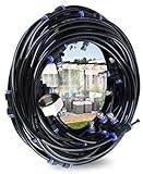 Hydrogarden Outdoor Misting System Sprühnebel Kühlung Terrasse Garten Gewächshaus Pavillon Wasserzerstäuber 18 Meter Schlauch und 21 Metalldüsen