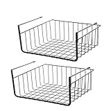 2Pcs Schrankkörbe Metall, Hängekorb Regal Küche Schrankkorb Aufbewahrung für Küche, Büro, Speisekammer, Badezimmer, Schrank