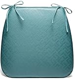 U-förmige Stuhlkissen Für Esszimmerstühle,Wasserdichtes Gedächtnis Schaumstoff Komfortable Küche Stuhl Kissen,Abnehmbare Anti-Rutsch-Sitzkissen Abnehmbar Und Waschbar ( Color : Blue-1 , Size : 36*38*4