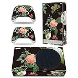 Skin Sticker für Xbox Series S Konsole und Wireless Controller, Full Protective Skin Set Vinyl Decal Cover Wrap für Xbox Series S (Retro Flower)