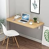 GLTZEN Computerarbeitsplätze für zu Hause | An der Wand befestigter klappbarer Wandtisch | Abklappbarer Schreibtisch | Balkon-Hängetisch für den Außenbereich, Klapptische für kleine Räume, 60 x 40