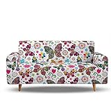 Sofa Überzug 4 Sitzer, Mariposa de Color Sofabezug l Form und Ecksofa Stretch Weich Spandex Elastisch Sofa Überwürfe Sofaüberwurf Couch Überwurf Couchbezug für Couch und Sessel 225-290cm