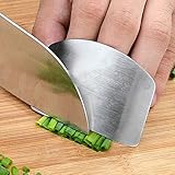BOWTONG 1 x Stahl-Fingerschutz, Anti-Schnitt-Fingerschutz, Küchen-Schneidgeräte, Hand-Gemüse-Werkzeug, T0z6
