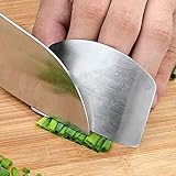 BOWTONG 1 x Stahl-Fingerschutz, Anti-Schnitt-Fingerschutz, Küchen-Schneidgeräte, Hand-Gemüse-Werkzeug, T0z6