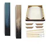 GUYOS Großhandel Holz-Leinwandrahmen, Fotorahmen, groß, 70 x 140 100 x 200 cm, DIY-Bilderrahmen für Wanddekoration, Ölgemälde, Posterdrucke, Höhe 130 cm, Breite 50 cm