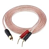 EMSea Cinch-Lautsprecherkabel Cinch auf Bananenstecker Typ Stecker Lautsprecherkabel Cinch-Stecker auf Zwei Bananenstecker Lautsprecherkabel für Heimkino Audiosystem TV