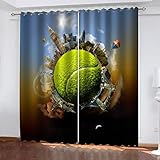 Thermo Vorhänge Hitzeschutz Blickdicht Mit Ösen Grüne Weltkugel 220X210Cm Vorhang Verdunkelung Gardinen Wohnzimmer Kinderzimmer Junge Mädchen Lichtundurchlässige Abdunkelnde Vorhänge