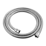 CIENCIA Isiflex Brauseschlauch 2.5m Chrom Duschschlauch Edelstahl mit Doppel-Lock 1/2 Anti-Knickschutz Flexibler Brauseschlauch, FHA020