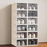 Schuhregal-Organizer-Regal für 12 Schuhkartons, Schuhaufbewahrungsschrank, Schuhregal für den Eingangsbereich, Schuhschrank für den Eingangsbereich, Schuhregal, Schuh-Organizer (Farbe: L, Größe: klein