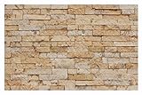 1 Muster W-014 Travertin Gold Wand-Design Verblender Steinwand Naturstein Fliesen Lager Verkauf Stein-Mosaik Herne NRW