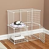 Katzenkäfige für den Innenbereich, vollständig transparentes Katzenhaus, extra großer Freiraum, Batterie, japanischer Stil, kreative Katzenvilla, DIY, Indoor-Haustierheim, Kleintierhaus,