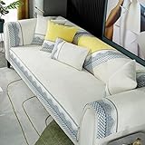 Heimtextilien-Dekoration, Cord-Mais-gestreifter Couch-Sofabezug, Wellen-Jacquard, rutschfeste Schnitt-Couchbezüge, superweicher, Warmer Möbelschutz, kompatibel mit Hunden, Kindern, Haustieren, Sofa-