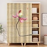ZILZAL Kleiderschrankvorhang, Garderobe Staubvorhang, Türvorhang, Regalvorhang, Retro, Elegant, Schrankvorhang, Geeignet Für Wohnzimmer/Schlafzimmer/Umkleidekabine/Schrank/3/100 * 200 cm