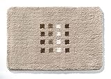 Kleine Wolke Badematte Quadri (BL 70x120 cm) BL 70x120 cm Badematte Badteppich Badvorleger Duschvorleger Duschmatte Badeteppich
