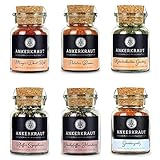 Ankerkraut Grill Set 6 Gewürze, das BBQ Starter-Set für Spaß am Grill, 6 Gewürzgläser mit Pfeffer, Salz und BBQ Rubs