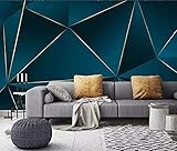 3D-Tapete Geometrisches Muster Tapete Moderne goldene Linie Schlafzimmer-Küchen-Tapete Wanddekoration fototapete 3d Tapete effekt Vlies wandbild Schlafzimmer-300cm×210cm