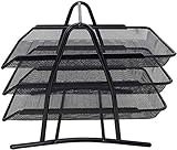 Aktenschrank Aktenschränke Briefablage A4 Dokument Papier Lagerung Manager Schwarz 3 Schichten Büro Home Office Möbel Bücherregal