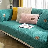HanDucks Samt Sofabezüge Sofabezug überwurfdecke, 1 2 3 4 Sitzer Pets Dog Couch überzug, L Form Ecksofa Sofa Couch, Anti-rutsch Sofaüberwurf