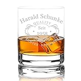 polar-effekt Whiskyglas Personalisiert 320 ml Trink-Glas für Whiskey, Rum und Scotch - Geschenk-Idee für Männer - Motiv-Gravur Quality Whisky