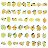 Ciieeo 50 Blatt Zitronen-Aufkleber Cartoon-Aufkleber Für Kinder Computer-Aufkleber Laptop-Aufkleber Selbstklebende Koffer-Aufkleber Laptop-Aufkleber Koffer-Aufkleber