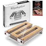 Räucherphorie Kaltraucherzeuger aus Edelstahl - Profiprodukt für Räuchern im Räucherofen, Grill, Smoker - Premium Räucherzubehör (KGM20)