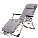 TONPOP Sonnenliege Zero Gravity Chair, klappbarer Liegestuhl für den Garten, Terrasse, Strand, Sonnenliege, Liegestuhl mit verstellbaren, gepolsterten Kopfstüt