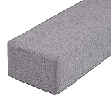 Bettritzenfüller, Liebesbrücke Kopfteilkissen Kissen Dick Memory Foam Lückenfüller Für Bett, Wand-Matratzen-Verlängerung/ Sofa-Armlehnen-Stütze, Grauer Anpassbarer Schwamm Mit Waschbarem Bezug ( Size