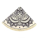 Asakkura Teppich Flauschiger Teppich Bodenstühle Für Kinder Tür + Matten + Runder Mandala-Teppich Für Den Innenbereich Runder Mandala-Teppich Für Schlafzimmer Flauschige Teppiche