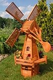 Deko-Shop-Hannusch Große Windmühle holländischer Art 2,15 m, XXL