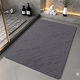 Badezimmerteppich, Badematte rutschfest, Duschmatte rutschfest, Duschvorleger, Badvorleger Badteppich Waschbar Teppich Badezimmer, Bathroom Mat, Bath Mat Mats, Bad Teppich, Einfarbig-60x100cm