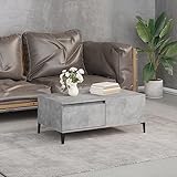 MATTUI Möbel Couchtisch Beton grau 90x50x36,5cm Engineered Wood