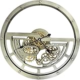 Große Vintage Wanduhr mit Beweglichen Zahnrädern,Wanduhr Ohne Tickgeräusche Metalluhr Dekorative für Wohnzimmer,Schlafzimmer,Kinderzimmer,Büro,Cafeteria und Restaurant (Bronze-Vintage Gears 65CM )