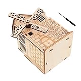 COHEALI 1 Set Holz-Spieluhr Mechanisches Puzzle Getriebe Spielzeug Ugears-Modelle 3D-Holzpuzzle Windmühle Mechanische Spieluhr Holzpuzzle Holzwindmühle Holzpuzzle Spielzeug