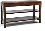 Eingangsbereich Schuhbank Aufbewahrungsbank Bettende Bank Aufbewahrungsbänke Korridor Weißer Schuhschrank Wohnzimmer Schuhregal mit Sitz Schuhwechsel Fußhocker Sofahocker (Color : Brown, Siz