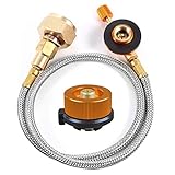 Jojomino Outdoor Camping Gaskocher Propan Nachfülladapter Brenner Flachzylinder Tankkupplung Behälter Adapter Save Durable