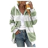 Feiboyy Sweatshirt Damen Winter Farbvarianten Übergangsjacke atmungsaktiv Warmer kuscheliger Damenmantel Eleganter Outdoor Pufferjacke