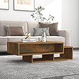RAUGAJ Couchtisch, Eiche, Räucherholz, 105 x 55 x 32 cm, Eichenholz, Artikelfarbe