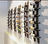 Linex Weinregal an der Wand | Weinregal aus Holz für 6 Flaschen Weinflaschenhalter aus Holz, Weinregal an der Wand für zu Hause, Weinregal Vin Regal
