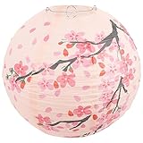 Homoyoyo Chinesische Japanische Kirschblüten-Papierlaterne Blumen-Sakura-Laterne Sushi-Ramen-Bar-Laterne Orientalischer Asiatischer Lampenschirm Für Restaurant Kirche Hochzeitsgeschenk