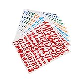 MAGICLULU 10 Blatt Handgeschriebene Verschnörkelte Aufkleber Kinder Wasserflaschen Aufkleber Kinder Fotoalbum Geschenkanhänger Aufkleber Scrapbook Vinyl Aufkleber Vinyl Alphabet Zahlen