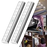 Bewegungssensor-Leuchten für den Innenbereich, wiederaufladbar, 2er-Pack Unterschrank-Küchenleuchten mit 3 Modi, 20 LED-Kleiderschrankleuchten, Sensorleuchten für Küche, Kleiderschrank, Schrank, TRE