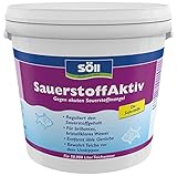 Söll 80488 SauerstoffAktiv Soforthilfe bei akutem Sauerstoffmangel im Teich 5.000 g - Teichpflegemittel reguliert Sauerstoff und entfernt üble Gerüche im Gartenteich Fischteich Koiteich