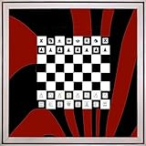 cubes.art SCHACH WANDDEKO SCHACHBRETT SCHACHSPIEL WAND: Einzigartige Sammlerstücke, limitierte Auflage, handsigniert, Katalognummer 0003 H, Titel 'FLOW', rot