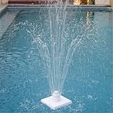 ZDYLM-Y Schwimmbad-Sprinkler-Brunnen, dreistufiger schwimmender dekorativer Pool-Brunnen im Freien, für Garten-Pool-Dekor