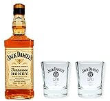 Jack Daniels Honey 0,7l 35% Set mit 2 Original Tumblern/Whiskybechern