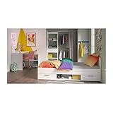 DEMEYERE Komplettes Kinderzimmer - Bett + Schreibtisch + Ankleidezimmer - Weiß - LILA