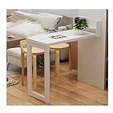 HRD Wand- Klapptisch, Küche Esstisch, Stehtisch/Schreibtisch, Lagerregal, platzsparend, 3 Farben
